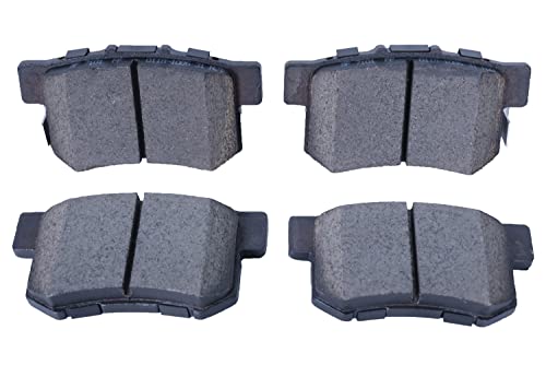 Image of Ceramic Rear Brake Pads Compatible With Select Acura 2010-12 RDX FWD, Acura 2013-18 RDX, Honda 2005-16 CR-V, Honda 2012-15 Crosstour, Honda 2010-11 Accord Crosstour Hardware Included