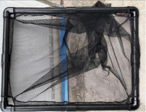 PondH2o Floating Koi Fish Net Basket 36'' x 24'' x 24'', Floatable Pond Fish Fry Hatchery Breeder Viewing Isolation Cage, Soft Mesh Netting