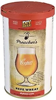 Coopers Premium Selection - Preacher's Hefe Wheat Beer 1.7 Kg 40 Pint Beer Kit Homebrew Home Brew Belgian Style Cloudy