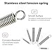 YbZHpy 20Pcs 304 Stainless Steel Tension Spring, 0.5mm Wire Diameter, 5mm OD, 45-60mm Length, Heavy Duty Small Industrial Spring for Machinery Applications,0.5 * 5 * 50 20pcs
