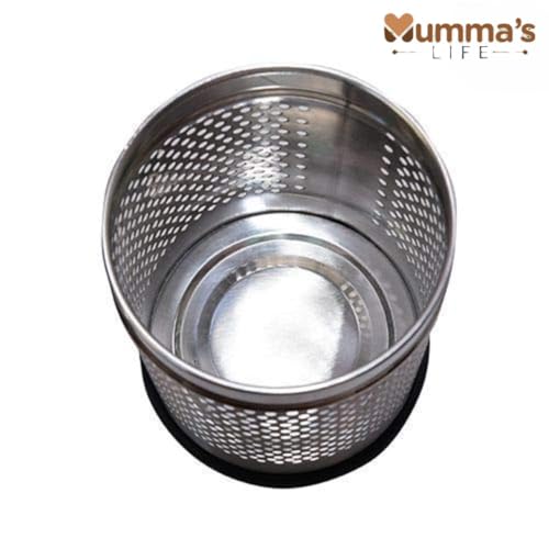 Image of Mumma's LIFE Stainless Steel Open Perforated Dustbin Without Lid| Garbage Bin Pack of 2 (Perforated Dustbin Pack Of 2 (9+18 Litre))