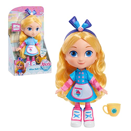 Disney Junior Alice’s Wonderland Bakery Alice Doll and Accessories, Officially Licensed Kids Toys for Ages 3 Up by Just Play