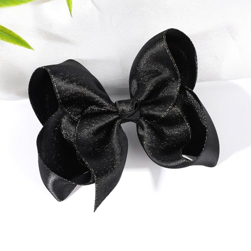 Pinzas para cabello negro con moño de 4.5 pulgadas, pack 2 miniatura 6