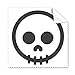 Circle Skeleton Chat Face Cartoon Cleaning Cloth Phone Screen Glasses Cleaner 5pcs