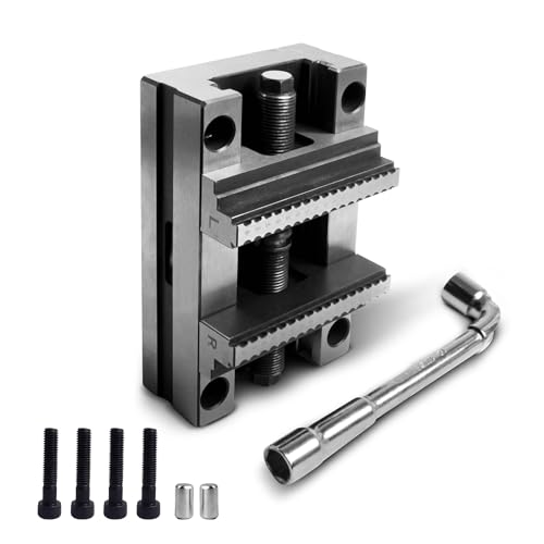 RATTMMOTOR CNC Parts 5-Axis Self-Centering Vise for 3/4/5 Axis CNC Machining, High-Precision Fast Centering Fixture Clamp, 3R/D52 Compatible (ZF-70-100)