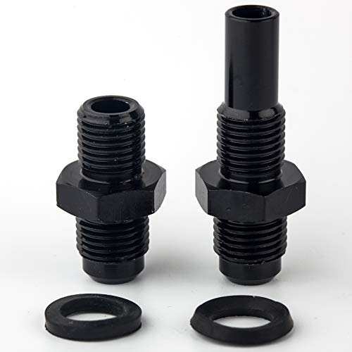 Jsdan 4L80E 6 An X 1/4Nps Transmission Cooler Adapter Fittings Front And Rear Port -6An Flare 6 An Ls1 Lm7 Lr4 Lq4 Ls6 L59 Lq9 Lm4 L33 Ls2 Lh6 L92 L76 Ls3 551124 (Pack Of 2) Gm 1997-2007 #TOP1