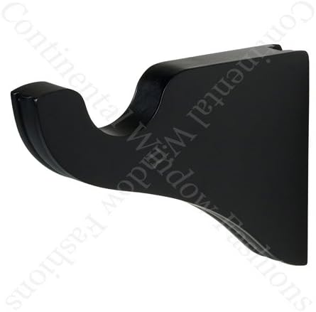 Kirsch Urban Comfort Wall Bracket:Black 6 inch