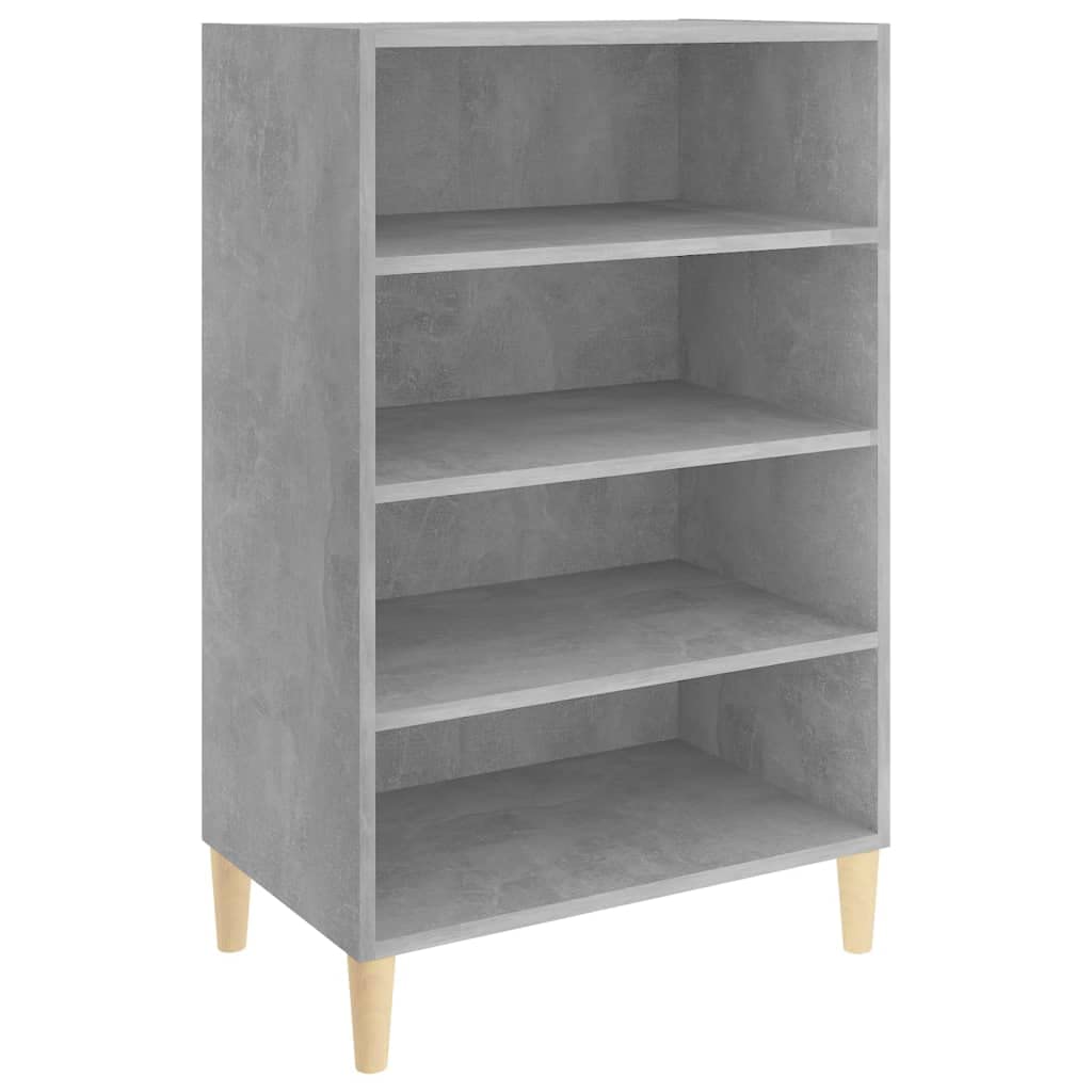 Estantería de madera moderna gris hormigón armario para decoración de pasillo