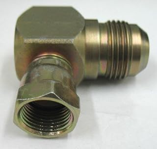 AF C5506-06-04 - 3/8 Male JIC (9/16'-18 Threads) x 1/4 Female JIC (7/16'-20 Threads) - 90Â° Swivel Nut Elbow
