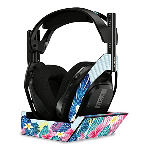 Image of MightySkins Carbon Fiber Skin Compatible with Astro A50 Wireless Headphones + Base Station (Gen 4) - Summer Vibes | Protective, Durable Textured Carbon Fiber Finish | Easy to Apply | Made in The USA