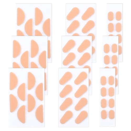 36 Pairs Nose Pads Soft Foam Adhesive Anti-Slip Silicone Eyeglass Nose Pads Cushion, Air Chamber Glasses Noses Pad, Self-Adhesive Anti-Slip Soft Foam, 1.5mm, Skin Color
