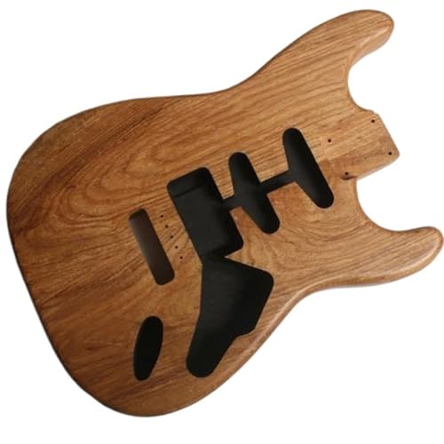 Unfinished Guitar Body Suitable For ST Electric Guitar SSH Pickup Hole Carbonized Swamp Ash Body