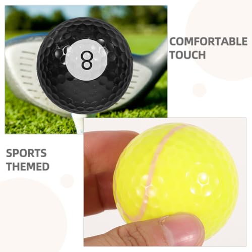 Balles de golf résine matériel entraînement exercice adultes adolescents 12 pièces