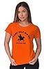 Brisco Brands Camp Half Blood Greek Mythology Movie Gym Ladies T Shirt - Orange - Medium #4