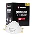 Price comparison product image FFP2 Face Mask Pk 10 - Disposable Moulded Respirator - EN149 CE Certified - 3 Layer Filtering Against Airborne Particles, Exhalation Valve for Easy Breathing, Comfort Ear Loops and Pliable Nose Bridge