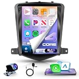 KYNNT 4G+64G Upgrade Car Radio for Chevrolet Chevy Cruze 2009-2015, Wireless CarPlay Android Auto, GPS 5GWIFI, 9.7' Touch Screen Radio for Cruze Plug & Play Stereo, Backup Camera EQ FM RDS