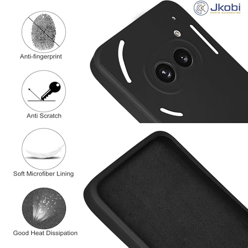 Image of Jkobi Back Case Cover for Nothing Phone 2A 5G (Matte Finish Silicone with Inside Fiber Cloth)