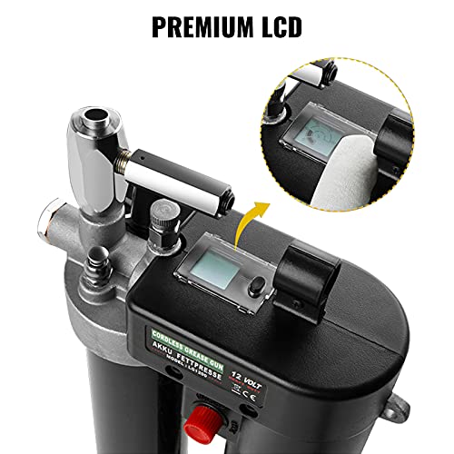 Foto von SucceBuy 18V Akku-Fettpresse inkl 4.0Ah +2 Akku, Ladegerät und Tasche Universal Grease Gun