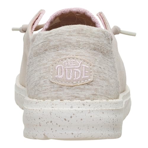 HEYDUDE HEYDUDE Wendy Woven Stitch Dusty Pink Size 8 | Women’s Shoes | Women’s Slip-on Loafers | Comfortable & Light-Weight