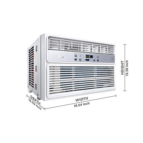 Midea Easycool Window Air Conditioner - Cooling, Dehumidifier, Fan With Remote Control - 8,000 Btu, Rooms Up To 350 Sq. Ft. (Maw08R1Bwt Model) (Renewed) #TOP3
