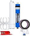 LiquaGen - 300 GPD Water Saver Upgrade Kit - Aquarium Reef/Reverse Osmosis Membrane + Full Membrane Housing Kit | RO Water Purification Replacement Filter Kit for Under Sink or Countertop Use