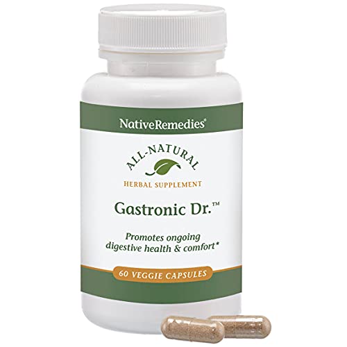 Image of Native Remedies Gastronic Dr. - All Natural Herbal Supplement for Healthy Digestion and Comfort After Meals - Promotes a Healthy Stomach Lining and Balanced Stomach Acid Levels - 60 Veggie Caps
