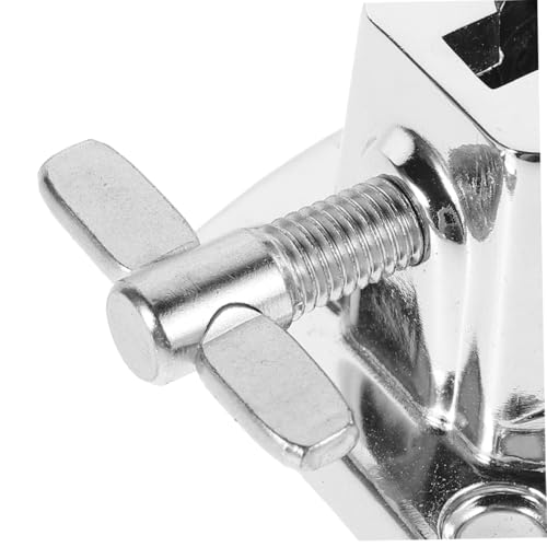 Placa base de soporte para tambor de metal para montaje de tambor, soporte de platillo para batería, soporte para caja, alta durabilidad miniatura 3