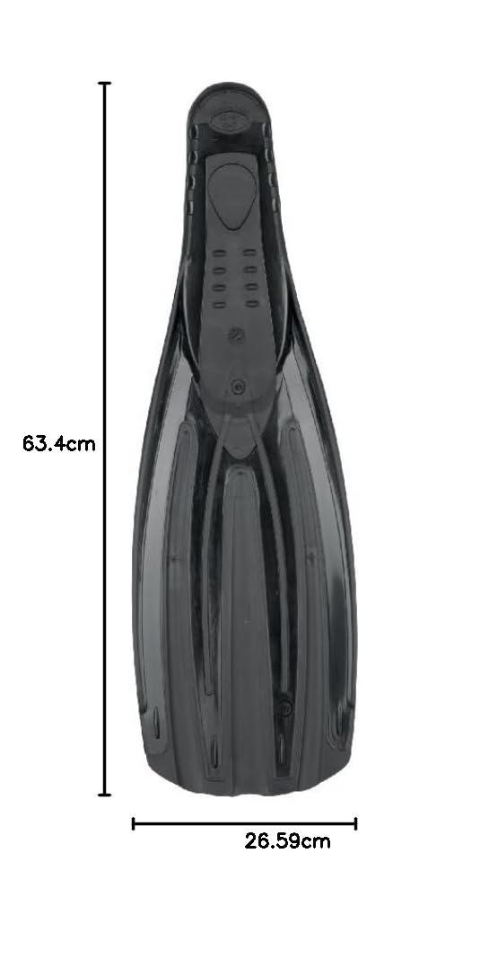 SEAC Fuga, Pinne da Subacquea per Immersioni e Apnea a Scarpetta Chiusa, Made in Italy Unisex Adulto