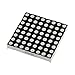 Aexit LED Lattice Batteries, Chargers & Accessories Tube 88 Common Cathod Red Dots Matrix Power Converters Module 60x60mm