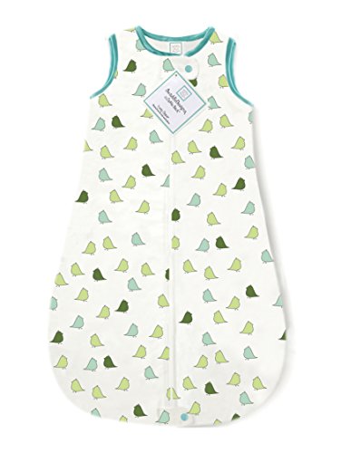 Swaddledesigns Cotton Sleeping Sack With 2-Way Zipper, Made In The Usa, Premium Cotton Flannel, Turquoise Little Chickies, 0-6Mo #TOP18