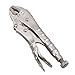 7.5â€ (185mm) Curved Jaw Locking Pliers Mole Grips with Ribbed Handles