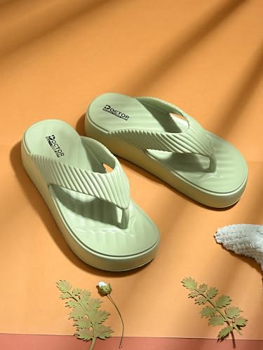 Image of DOCTOR HEALTH SUPER SOFT Women Soft EVA Flip Flops | Lightweight Cushioned Slippers | Anti-Slip Casual Sandals for Indoor Outdoor Everyday Wear
