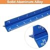 Piutouyar 12 Inch Engineer Scale Ruler, Metal Engineering Ruler Aluminum Laser-Etched Triangular Drafting Tool for Civil Engineering Drafting, Imperial Scale 1:10, 1:20, 1:30, 1:40, 1:50, 1:60(Blue)