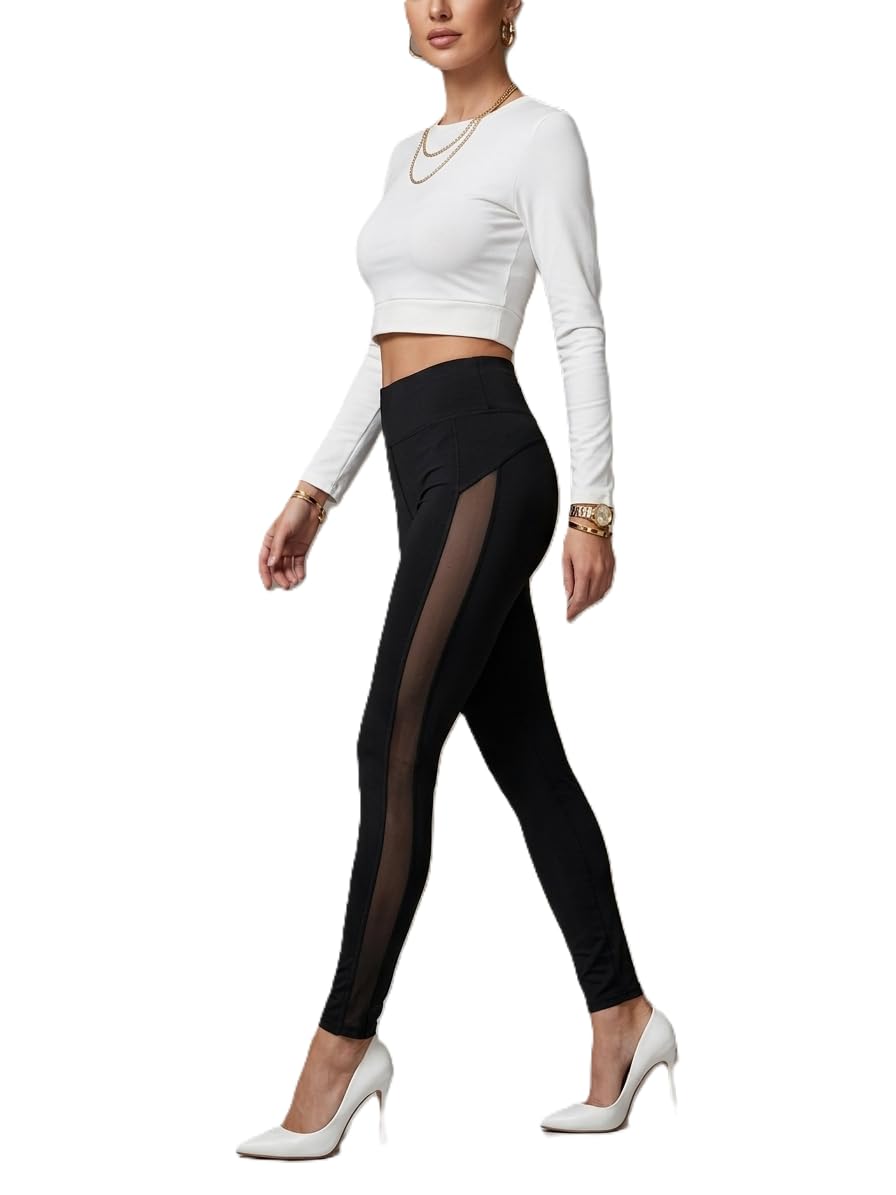 tnq Women's Black Yoga Jegging, Stretchable, Comfortable Fit for Workout and Casual Wear Jegging Trouser-picture-33