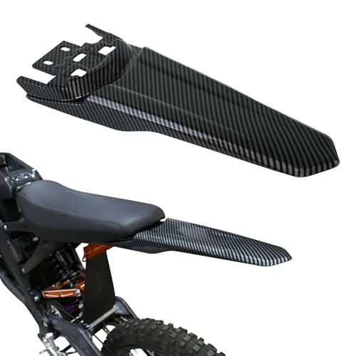 Image of Extended Tail Fender for Surron Light Bee X /S,Imitation Carbon Fiber Dirt Bike,Extra Long Mudguard Tail Fender for Suron (Water Transfer)