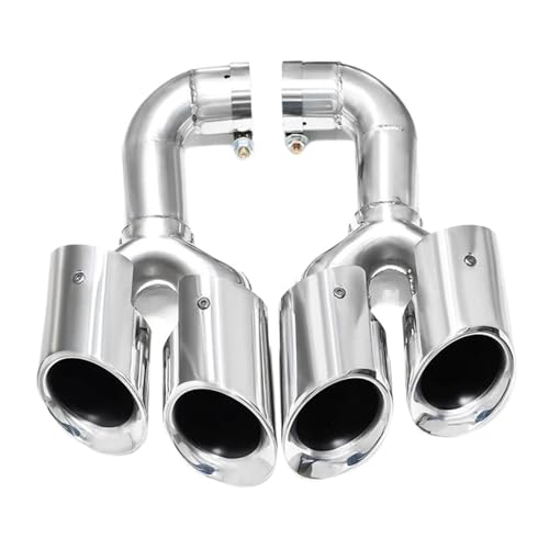 Tuyau d'échappement quad pour Touareg 2012-2017 buse silencieux voiture en acier inox