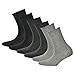 Produktbild Hudson 6 Paar Damen Socken - Only, Strumpf, Rollrand, uni, Schwarz/Silber/Grau (39-42 (6 Paar))