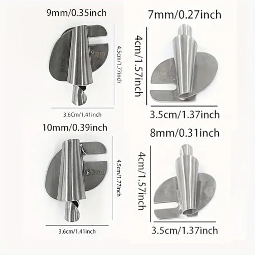 Set de 4 pies para máquina de coser acero inoxidable miniatura 2