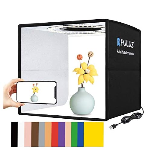 Foldable Photo Box Portable Studio Kit 12 Background Colors LED Dimmable Photography Light Box 25 cm Photo Props Equipment