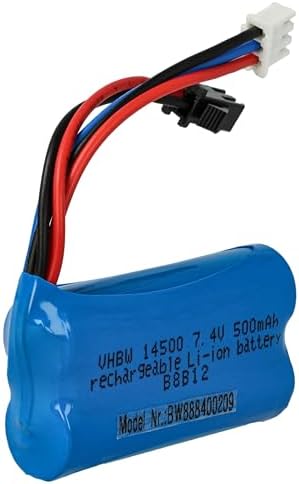 vhbw Batterie Compatible avec SM-2P connecteur pour modéle RC par ex. Voiture de Course Avion (1200mAh, 3,7V, Li-ION