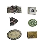 Hebillas de aleación 89 de calidad estaño no son de zamak como las de todos, incluso las firmadas cuando son de zamak, caen al suelo y se rompen, tienen puente y pomo soldadas a mano, o cuando el modelo lo requiere con aleta, hebillas. Y DE CAMPIAS Onario listo y almacenado en los cajones, pueden tener algunos arañazos como se ve en la foto, donde falta alguna piedra en la foto antes de enviarla, las ponemos por supuesto. Siempre hemos fabricado para la alta moda (ver foto) piezas únicas