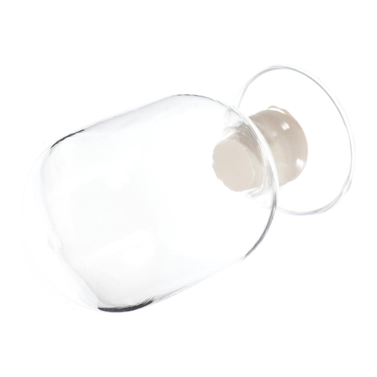 ERINGOGO Unique Vintage Glass Cloche Bottle Match Holder Matchstick Cloche Jar Glass Decorative Jar Match Container Bottle