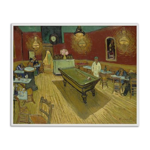 Van Gogh Night Cafe Cityscape, 11 x 14 Inch Framed Giclée Print