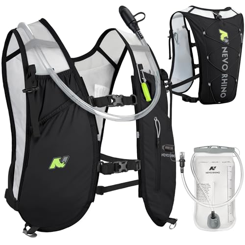 Waterproof Running Vest, 5.5L Breathable Running Hydration Vest with 1.5L Water Bladder, Water Vest for Hiking, Trail Marathon Race, Ideal for Women and Men