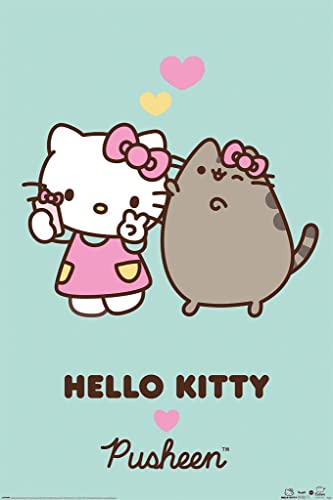 Pyramid International Pusheen x Hello Kitty Poster Love