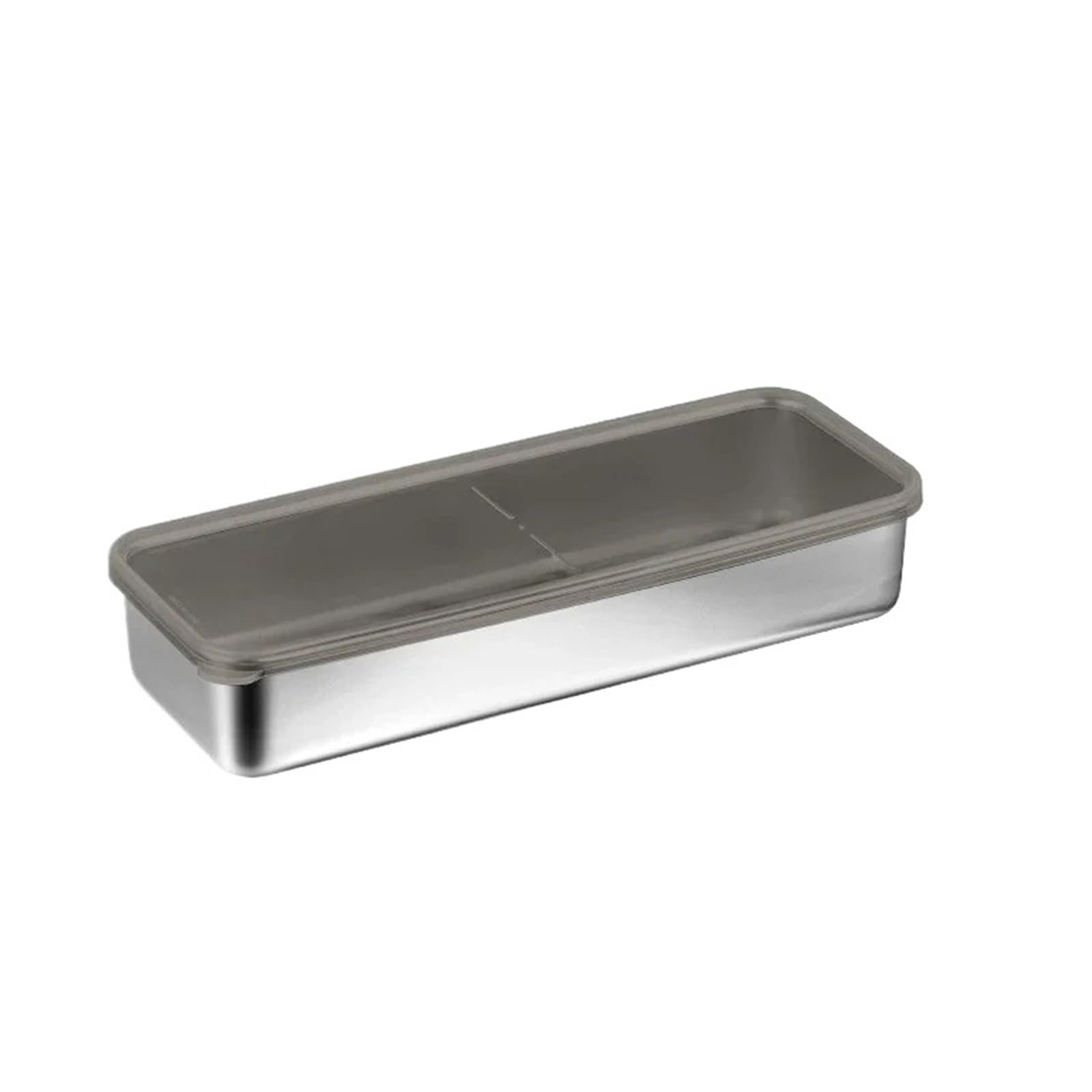 Contenitori per Alimenti Vassoio for Alimenti in Acciaio Inossidabile 304, Contenitore for Alimenti freschi con Coperchio sigillato, Organizer for Alimenti congelati(1200ML)
