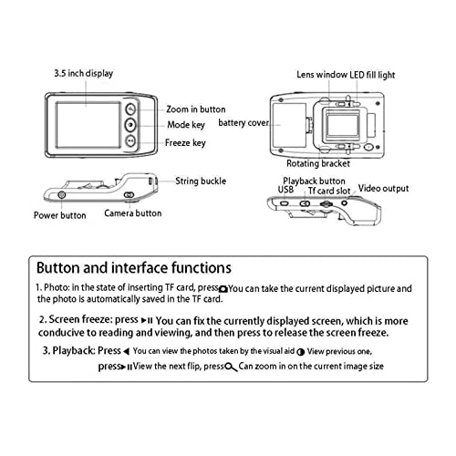 Basse vision : loupe numérique électronique 2-25X avec écran LCD et mode 8 couleurs - 3
