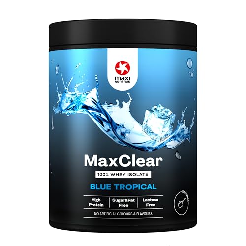 MaxiNutrition MaxClear Tropical Blue, 300 g Protein Eistee, 81% Eiweiß, erfrischend, kalorienarm, ohne künstliche Aromen