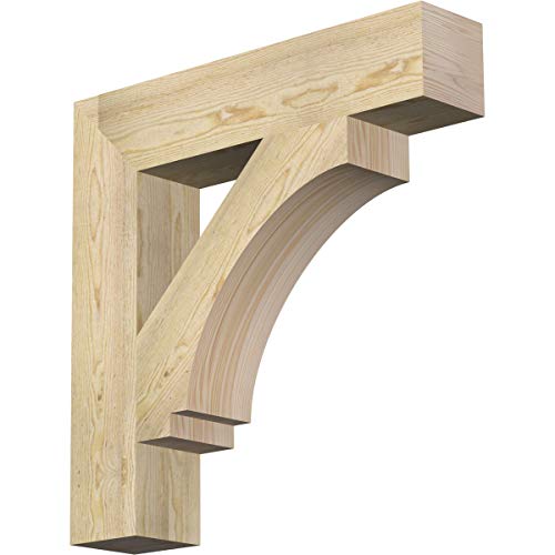 6"W x 30"D x 30"H Imperial Block Rough Sawn Bracket, Douglas Fir
