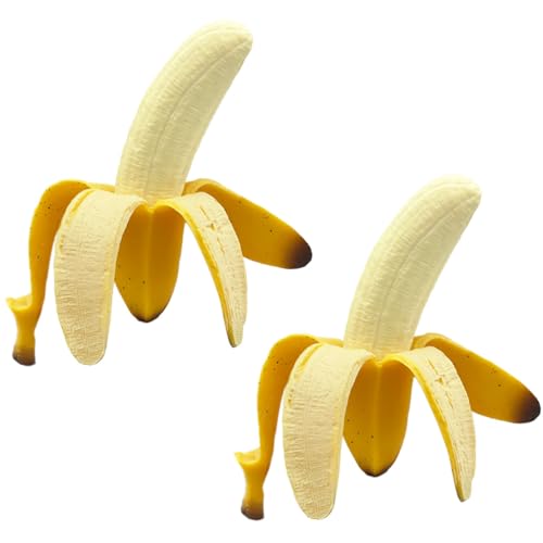 Pack of 2 Squishy Banana Toys Simulation Banana Squishy...
